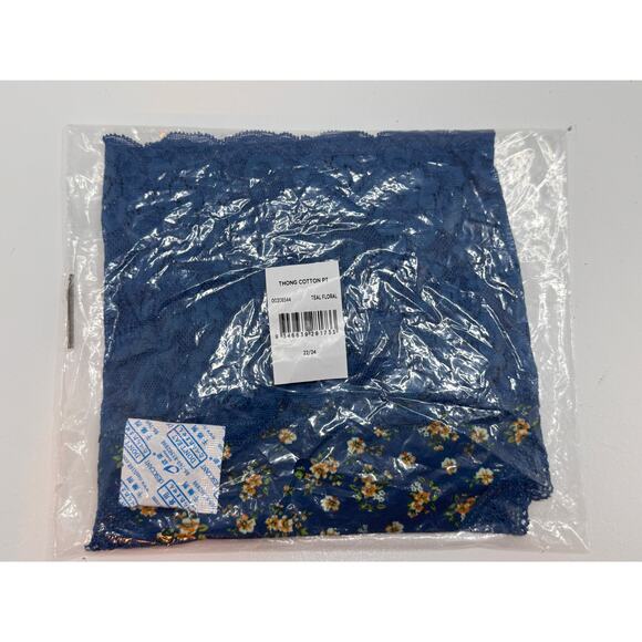 City Chic / HIPS & CURVES Cotton Print Thong - BLUE FLORAL plus size 22/24 NWT - Picture 10 of 11